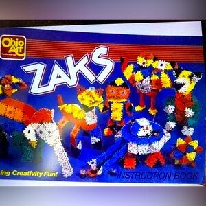 Zaks Building Set VTG 1987 Multicolor Creative Toy Ohio Arts Tons of Pieces!